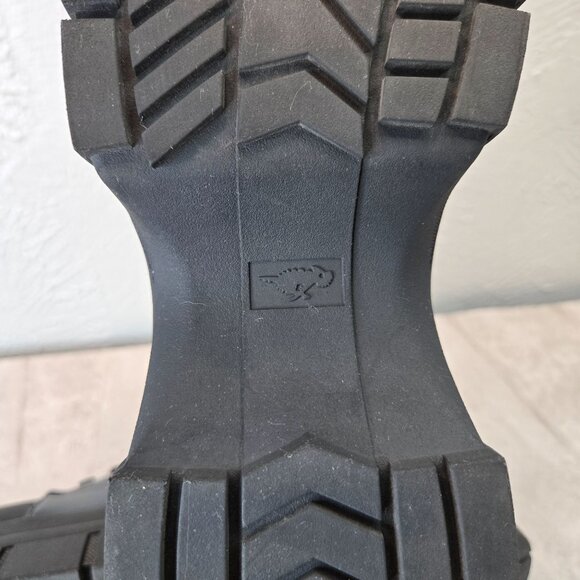 Rocket Dog Combat Boots Black Grunge Retro Lace Up Chunky Platform Hiker Booties - Picture 10 of 12